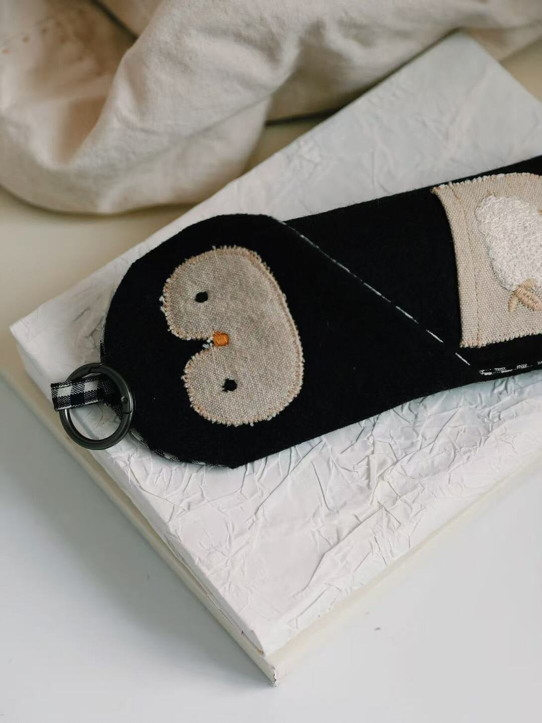 Penguin Sunglass Pouch & Bag Charm for Travel