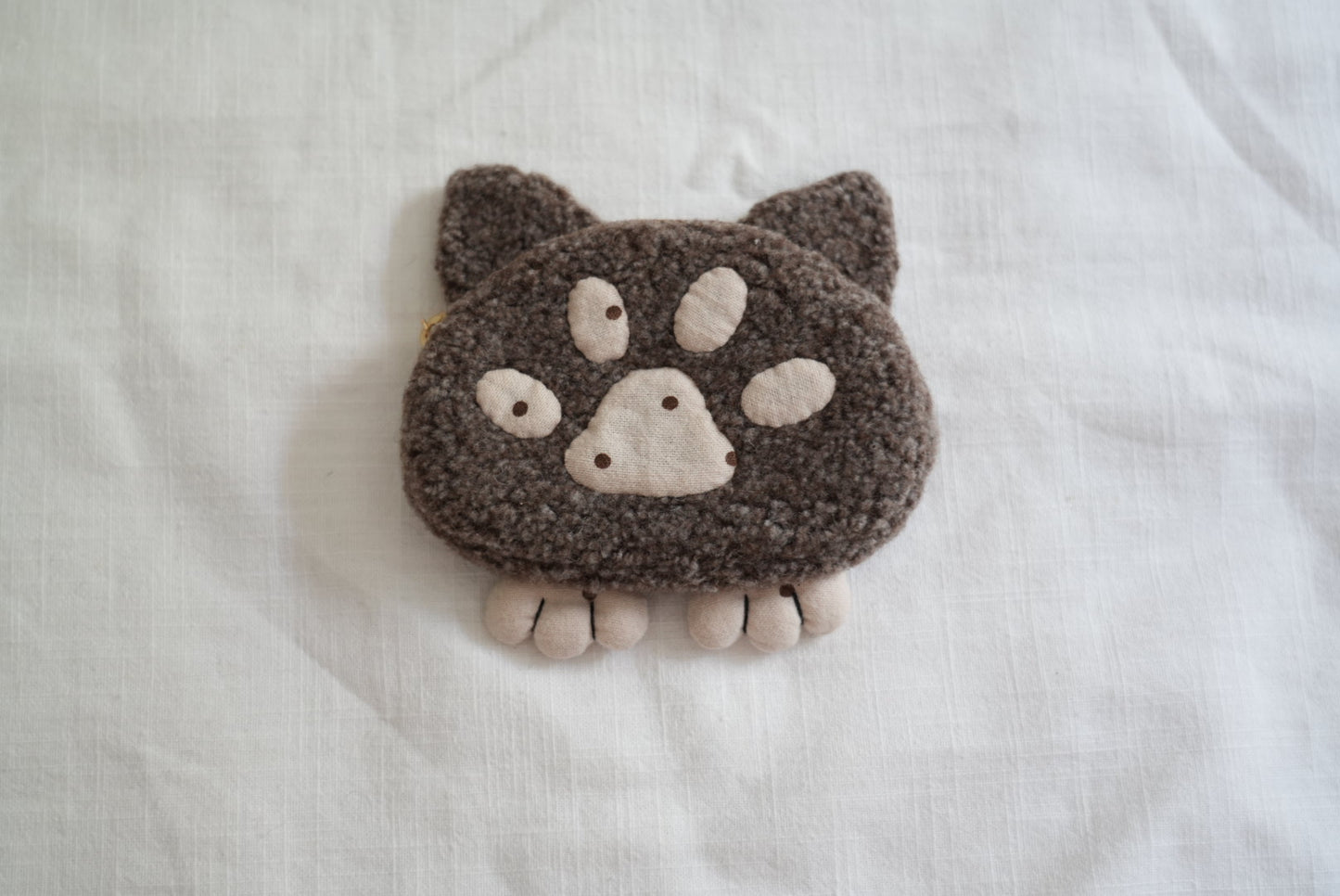 Cat Coin Pouch with Paws