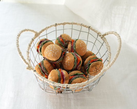 One-Bite Burger 🍔 Handmade Bag Charm
