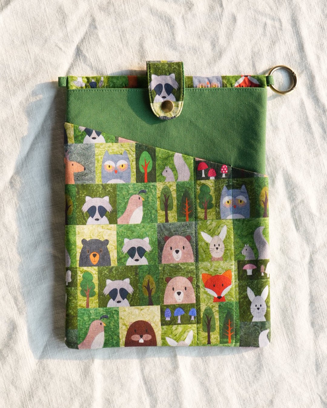 Animal Print Book & Journal Sleeve with Pocket (Charms Sold Separately) - Made by Frey