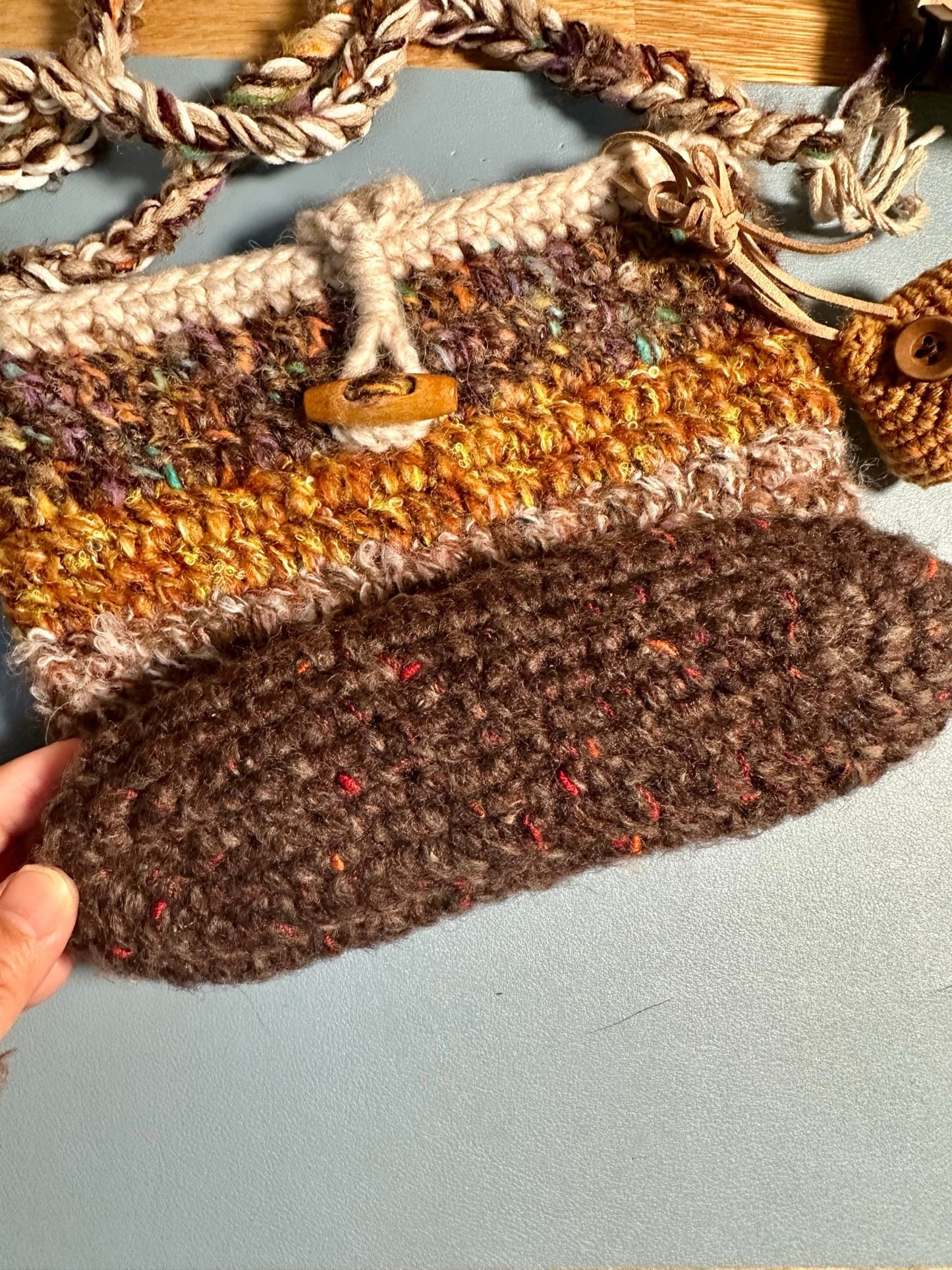 Autumn - Inspired Mushroom Crossbody Bag - Made by Frey