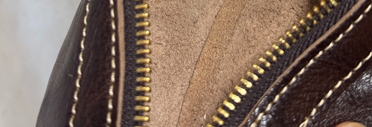 Leather Pencil Case / Makeup Bag