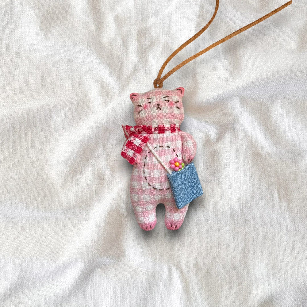 Cat Bag Charm & Necklace - Made by Frey