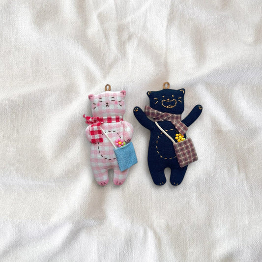 Cat Bag Charm & Necklace - Made by Frey