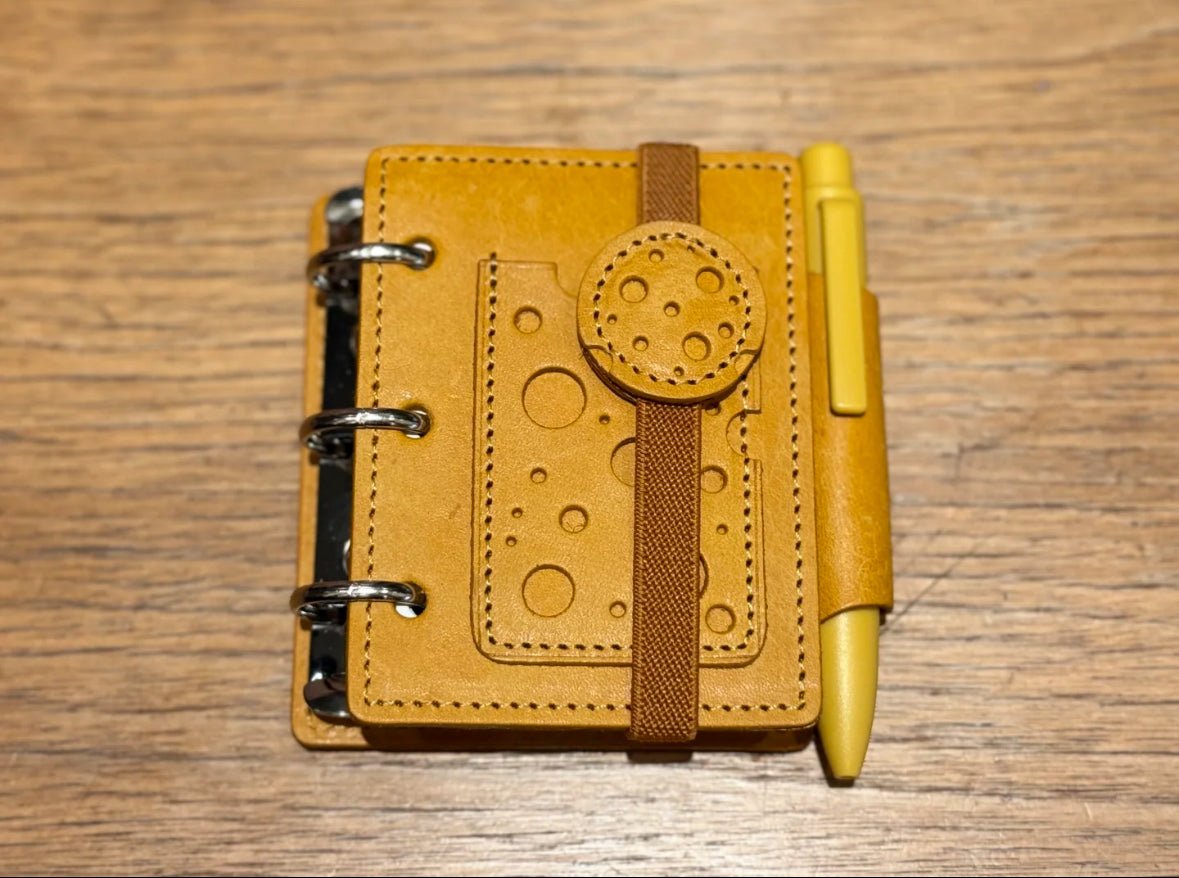 Cheese Leather Notebook - Made by Frey