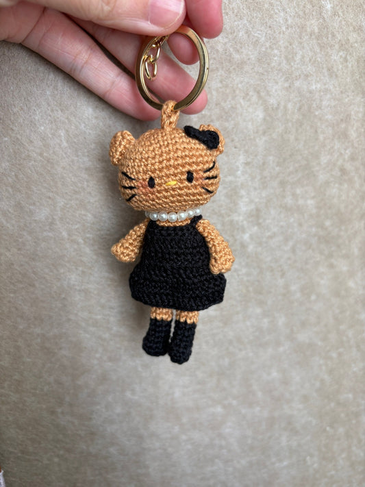 Crochet Kitty Charm (Limited handmade edition) - Made by Frey