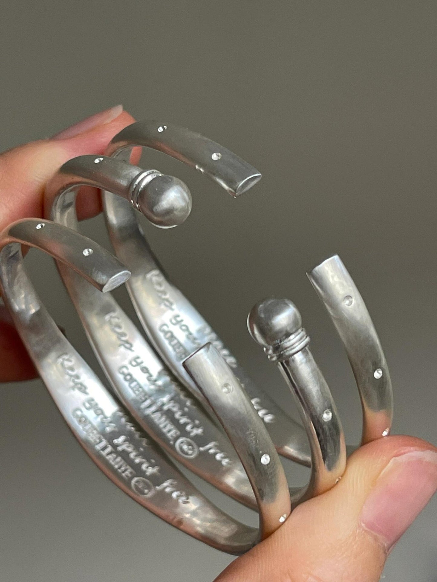 Custom Handcrafted 999 Fine Silver Bangle - Made by Frey