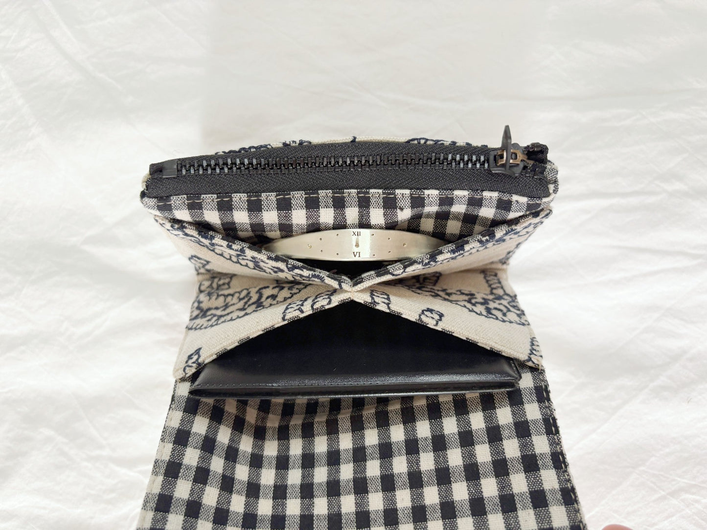 Embroidered Leopard Zip Card & Coin Pouch - Made by Frey