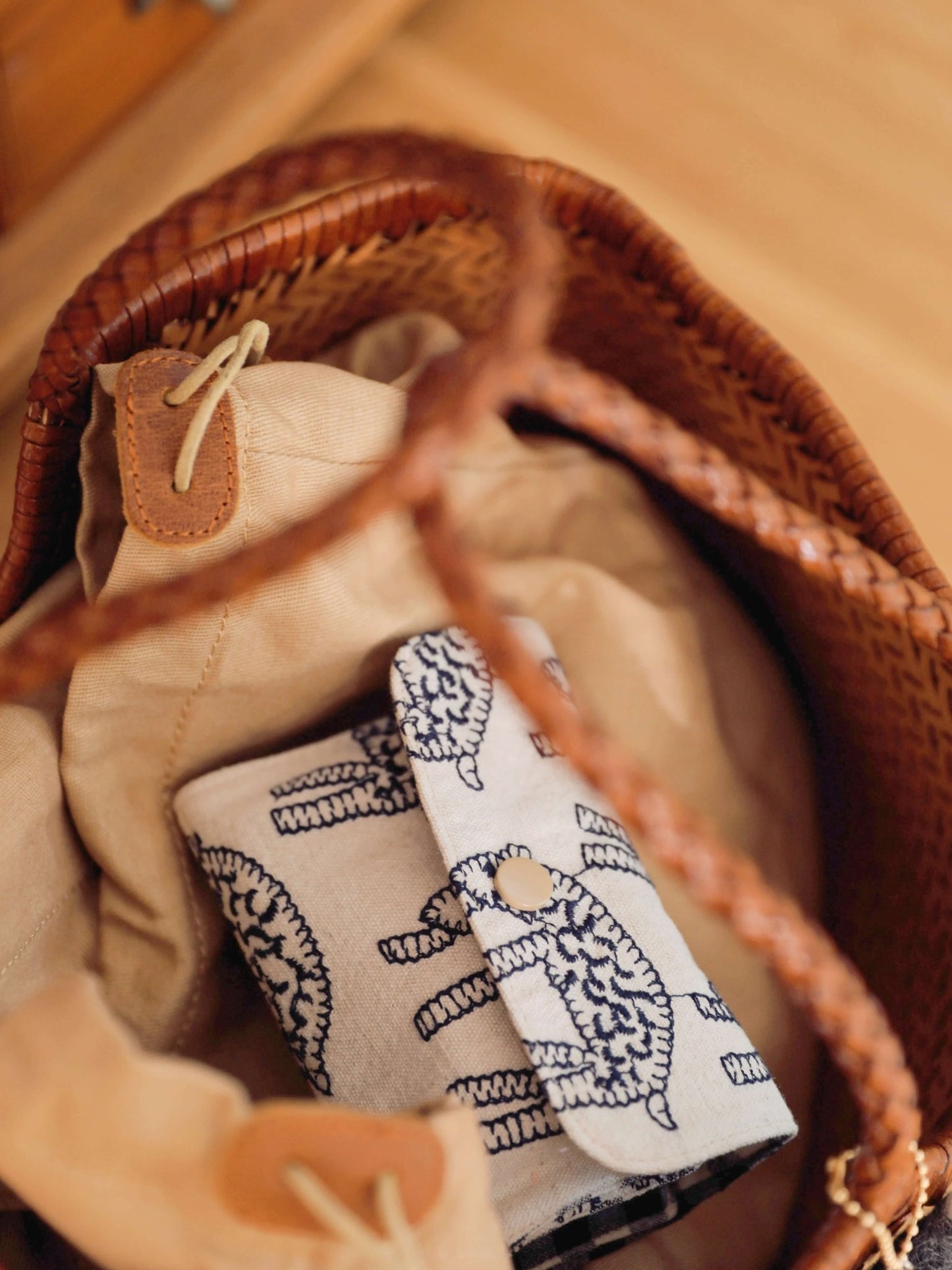 Embroidered Leopard Zip Card & Coin Pouch - Made by Frey