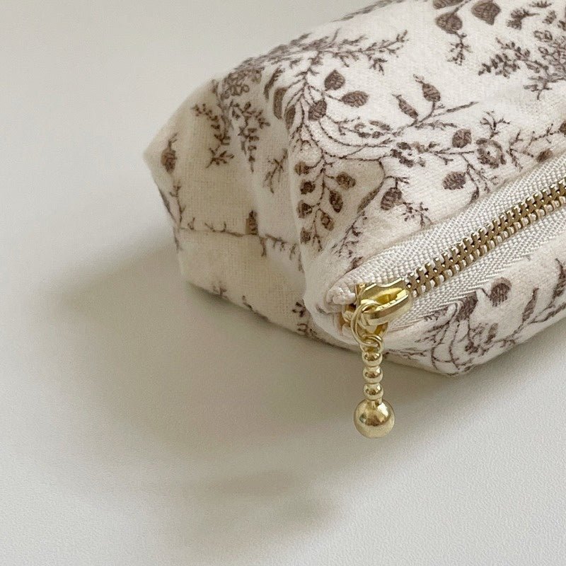 ESSENTIALS POCKETS — French Botanical Brushed Cotton Pouch - Made by Frey