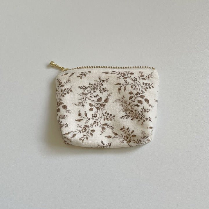 ESSENTIALS POCKETS — French Botanical Brushed Cotton Pouch - Made by Frey