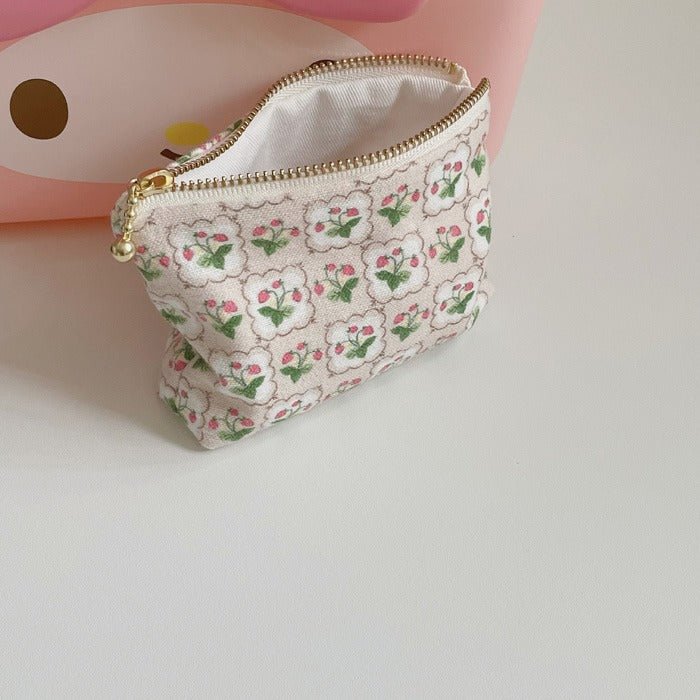 ESSENTIALS POCKETS — Strawberry Plush Brushed Cotton Pouch - Made by Frey