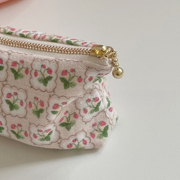 ESSENTIALS POCKETS — Strawberry Plush Brushed Cotton Pouch - Made by Frey