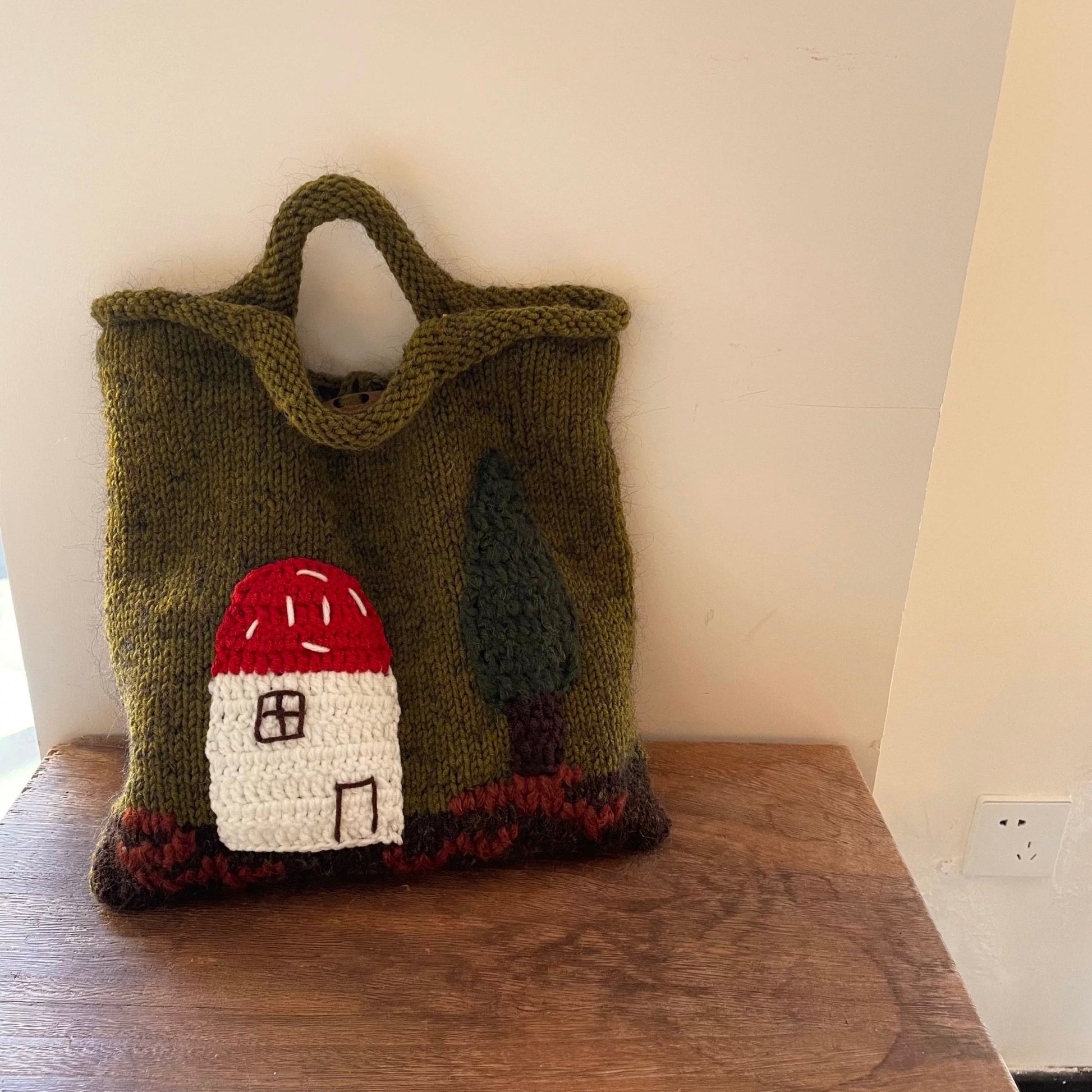 Forest Mushroom House Handbag - Made by Frey
