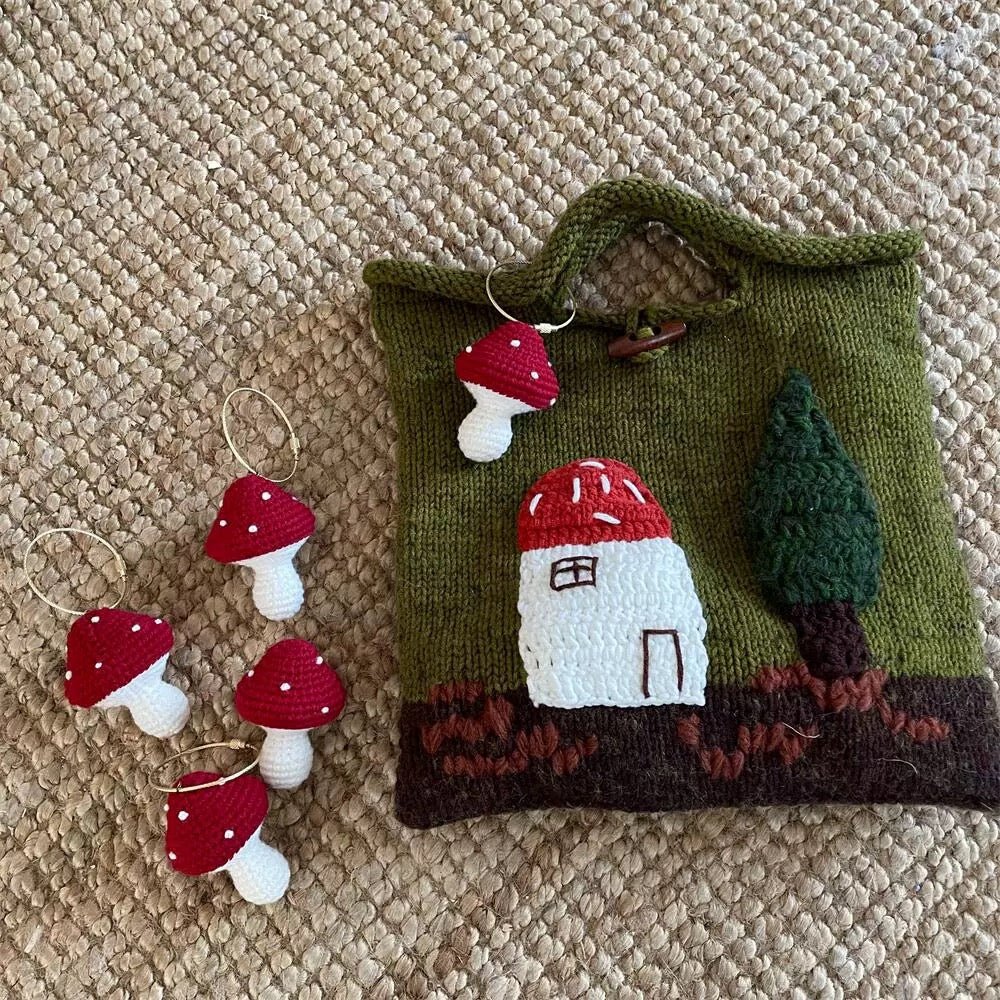 Forest Mushroom House Handbag - Made by Frey