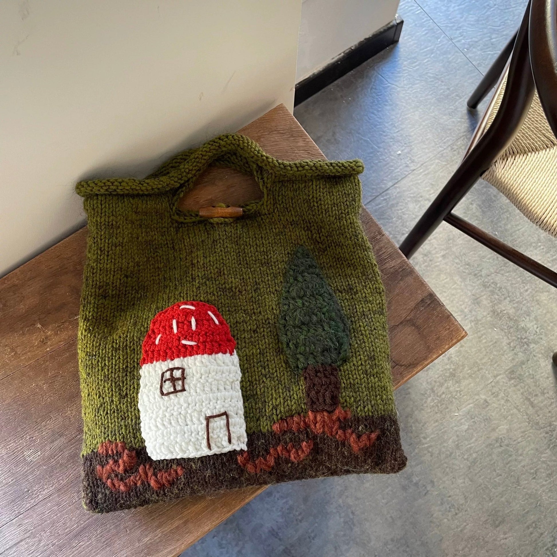 Forest Mushroom House Handbag - Made by Frey