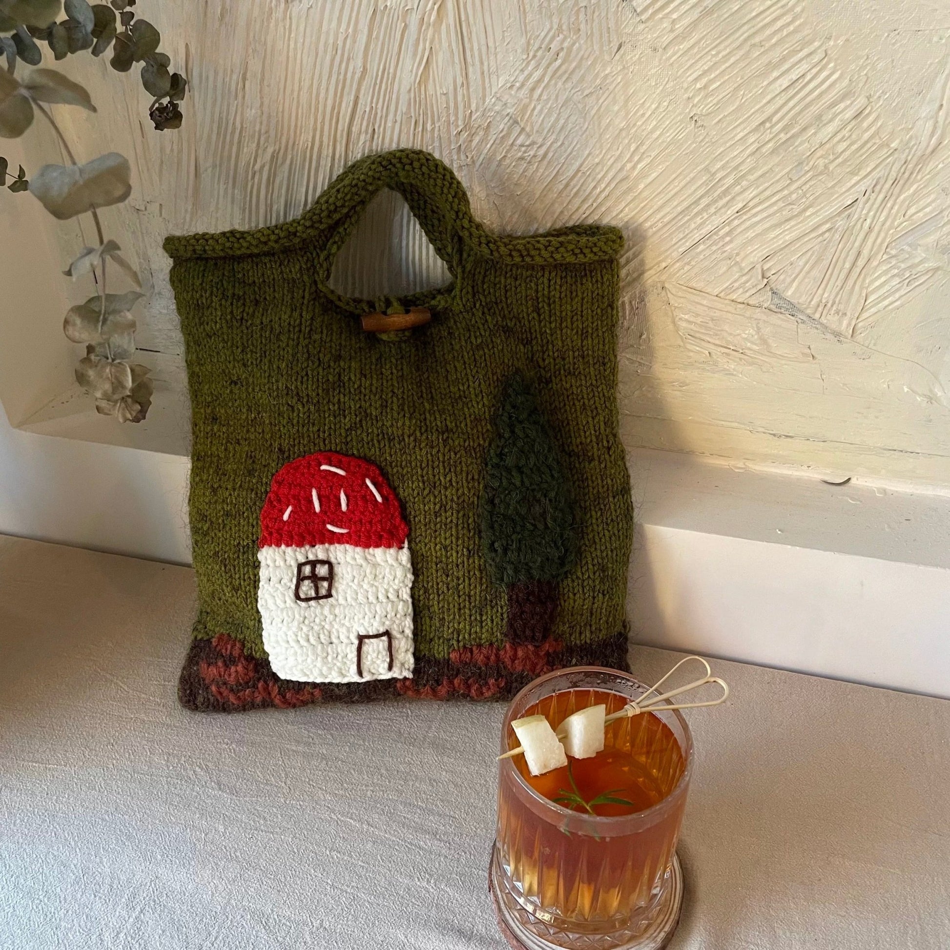 Forest Mushroom House Handbag - Made by Frey