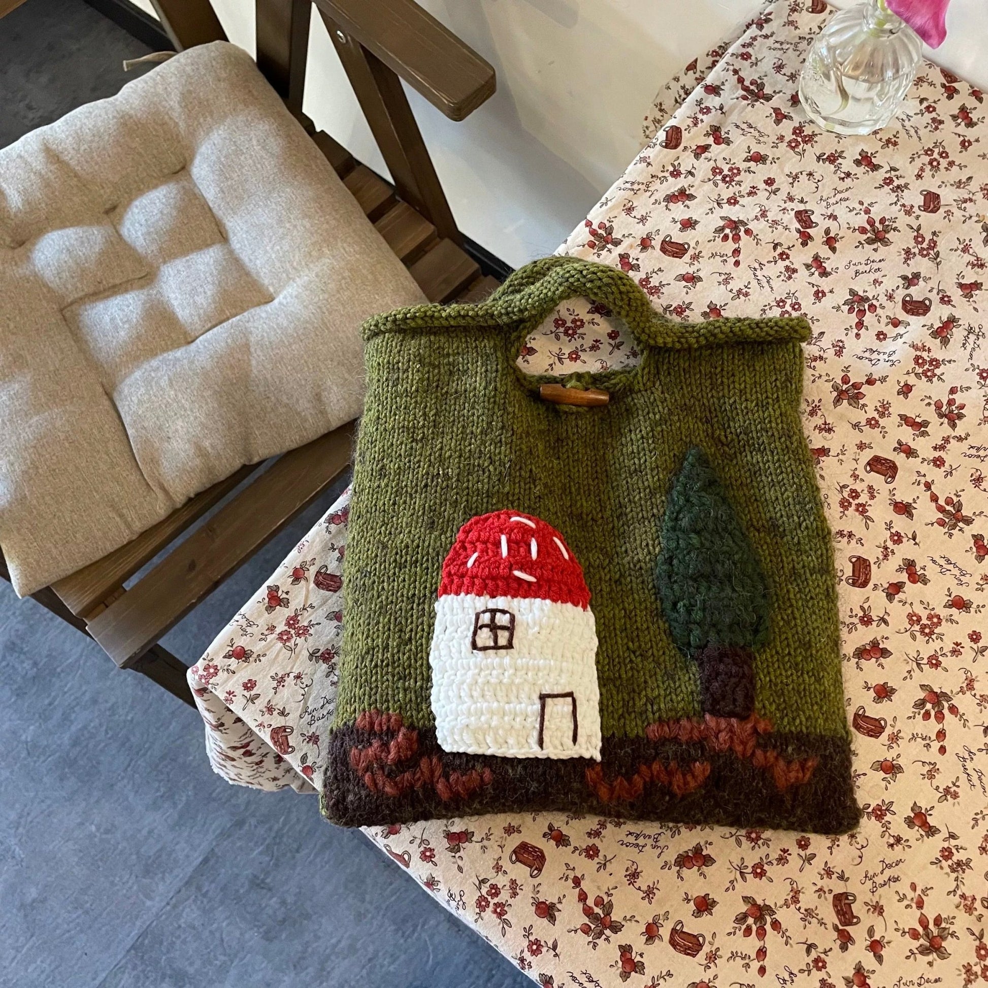 Forest Mushroom House Handbag - Made by Frey