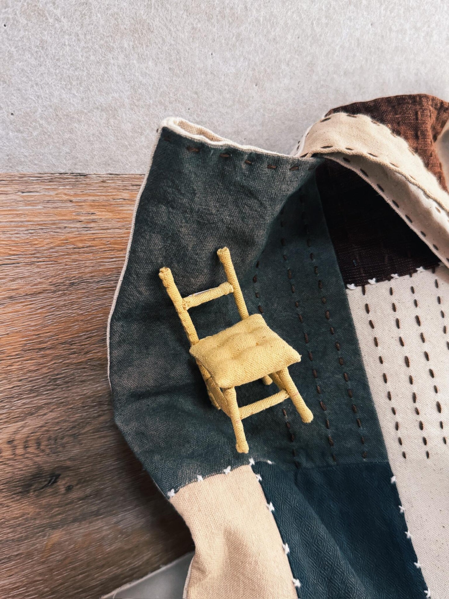 Handmade Fabric Mini Chair - Made by Frey