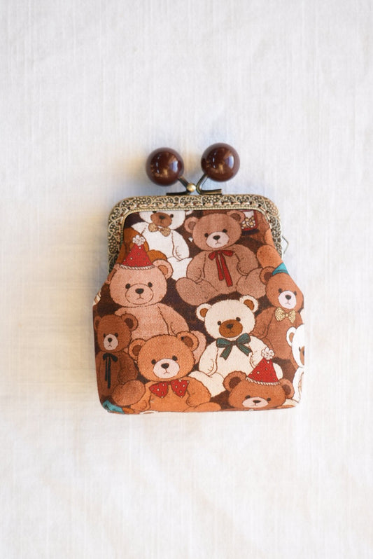 Handmade Kiss-Lock Pouch - Made by Frey