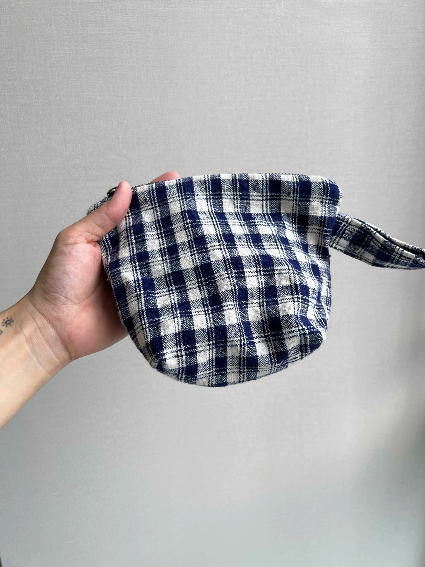 Handwoven Plaid Tote (2 - Piece Set) - Made by Frey