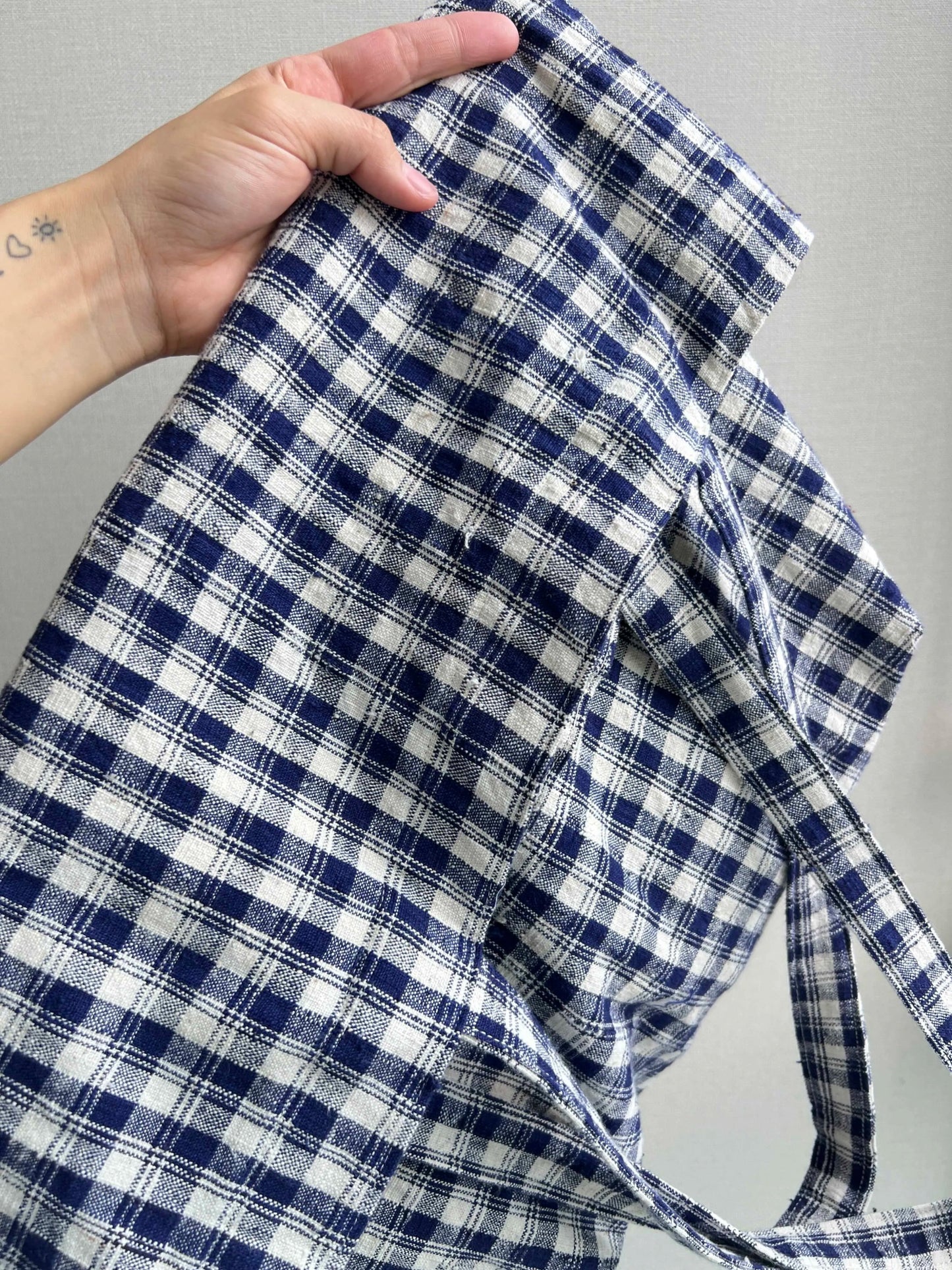 Handwoven Plaid Tote (2 - Piece Set) - Made by Frey