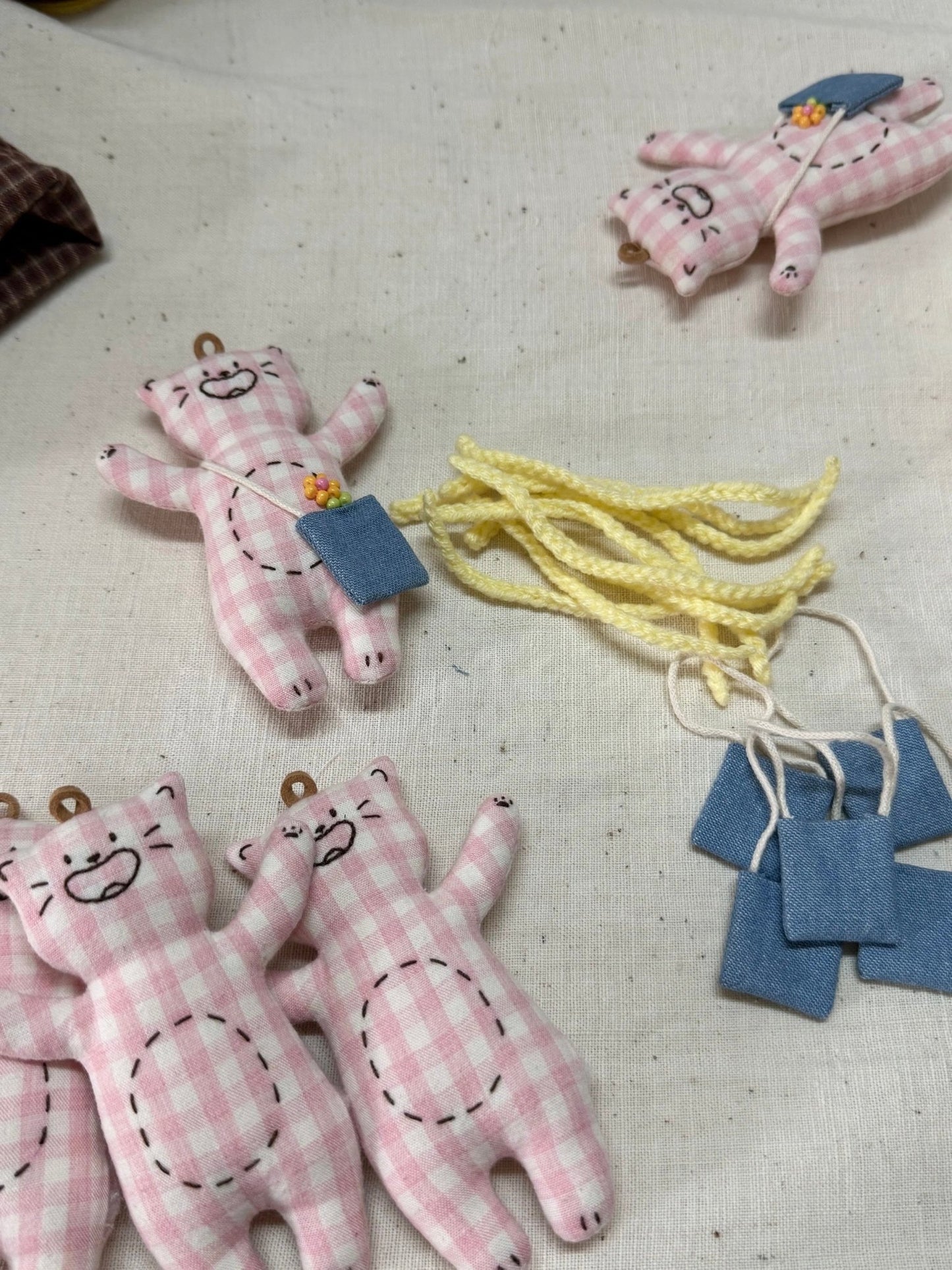 Happy & Angry Kitty Bag Charm - Made by Frey