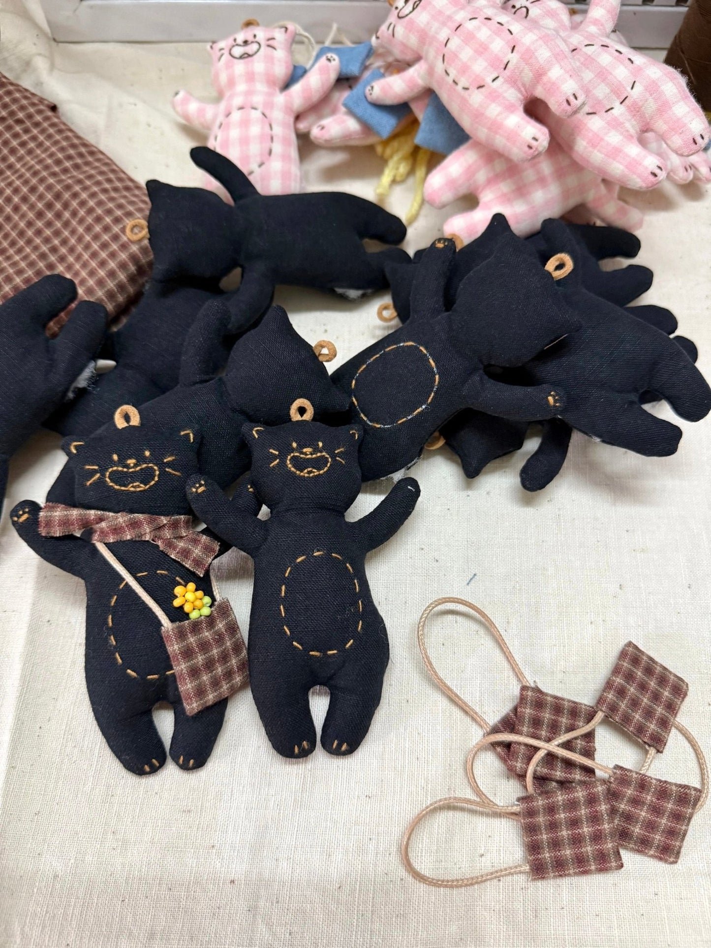 Happy & Angry Kitty Bag Charm - Made by Frey