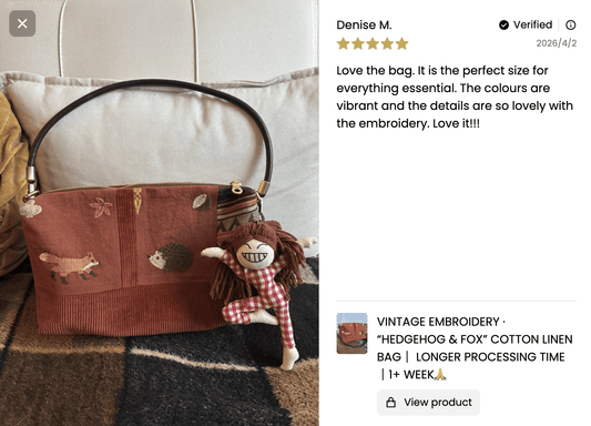 🦔 Hedgehog & 🦊 Fox Bag - Made by Frey