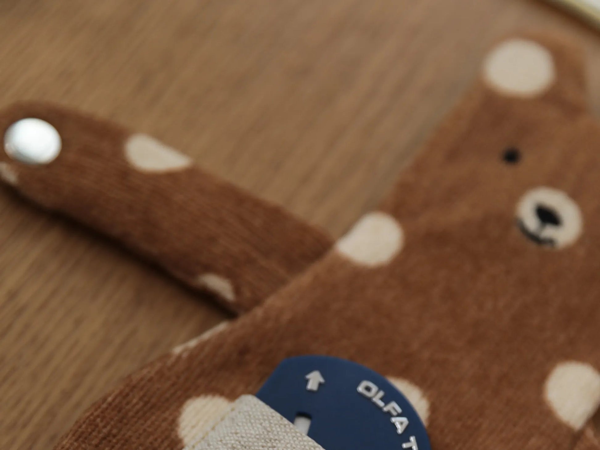 Hugging Bear Bag Charm & Earphone Case - Made by Frey