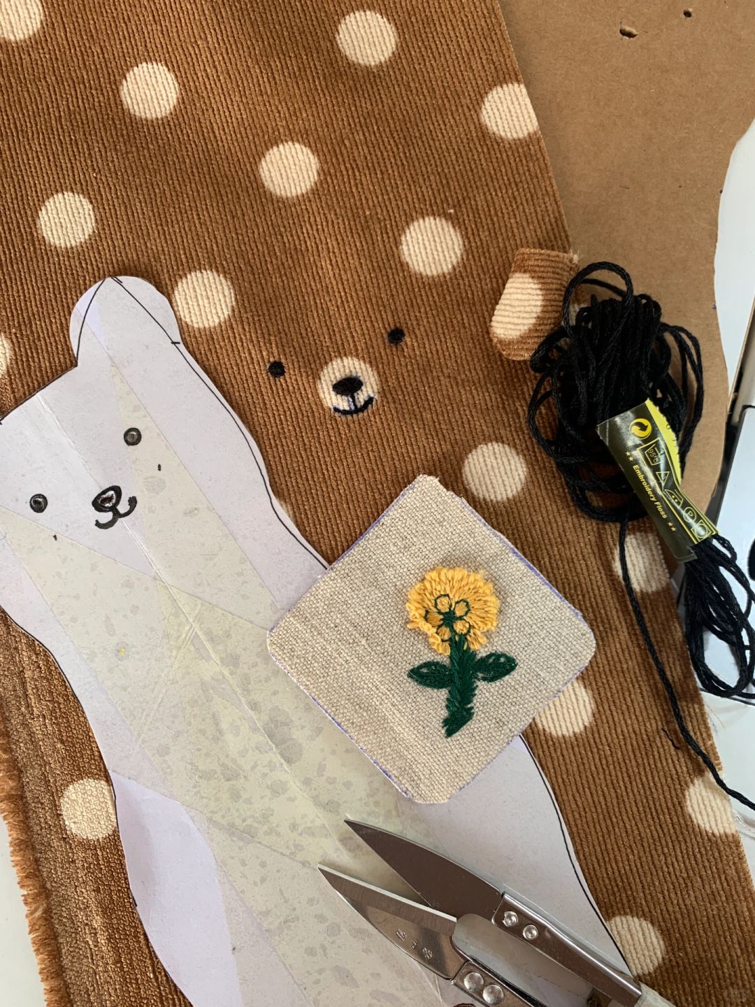 Hugging Bear Bag Charm & Pouch - Made by Frey