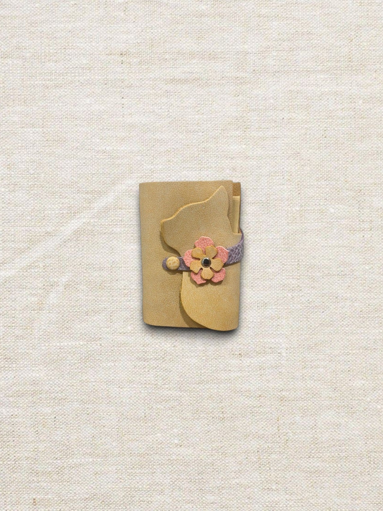 Kitty Leather Journal - A7 - Made by Frey