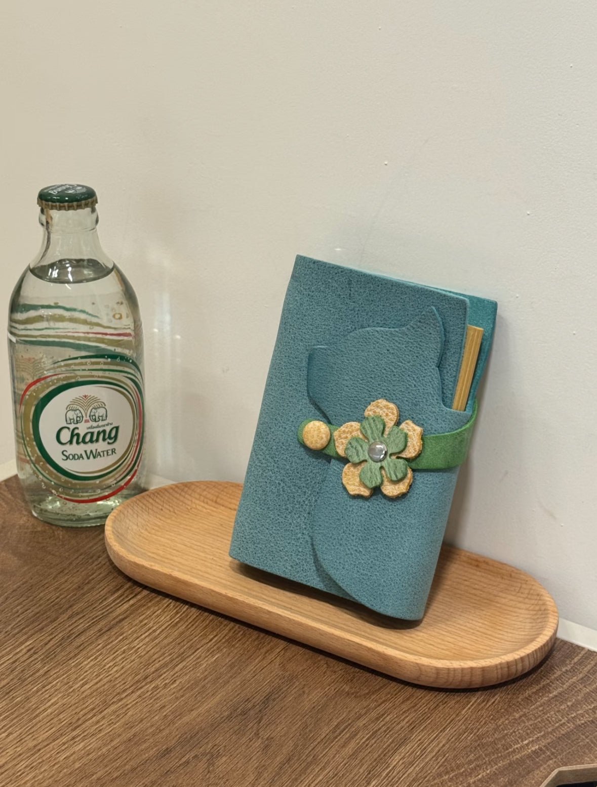 Kitty Leather Journal - A7 - Made by Frey