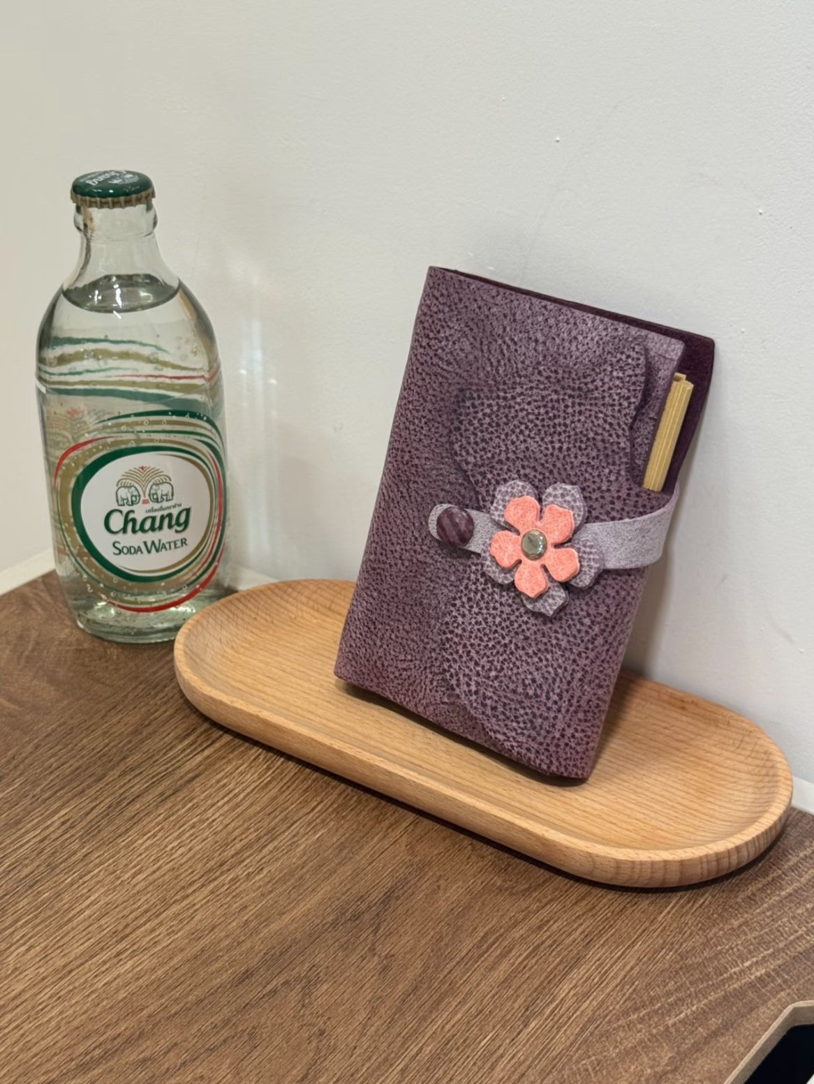 Kitty Leather Journal - A7 - Made by Frey