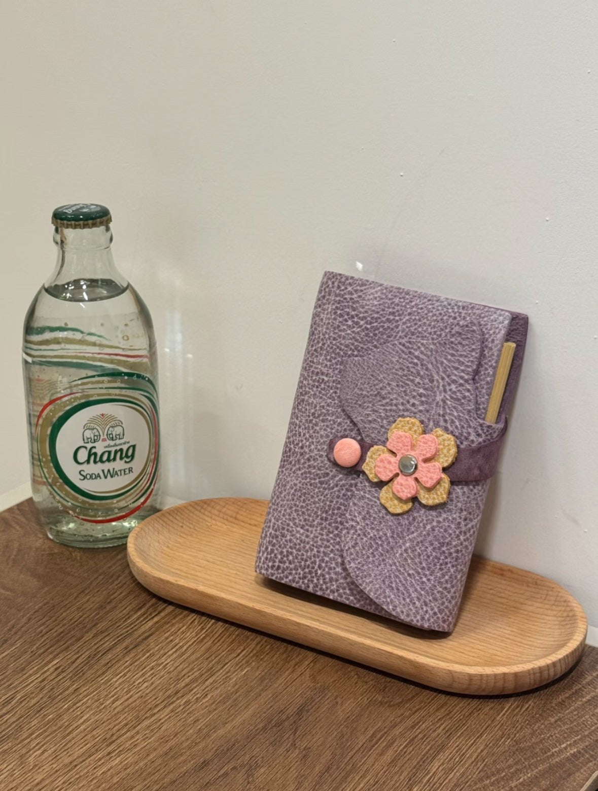 Kitty Leather Journal - A7 - Made by Frey