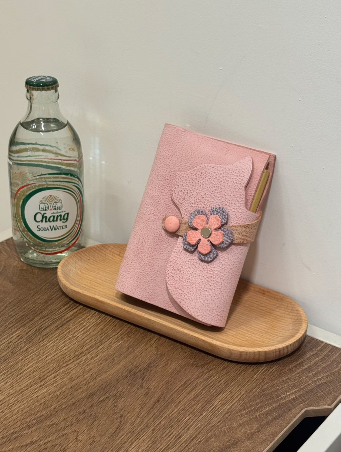Kitty Leather Journal - A7 - Made by Frey