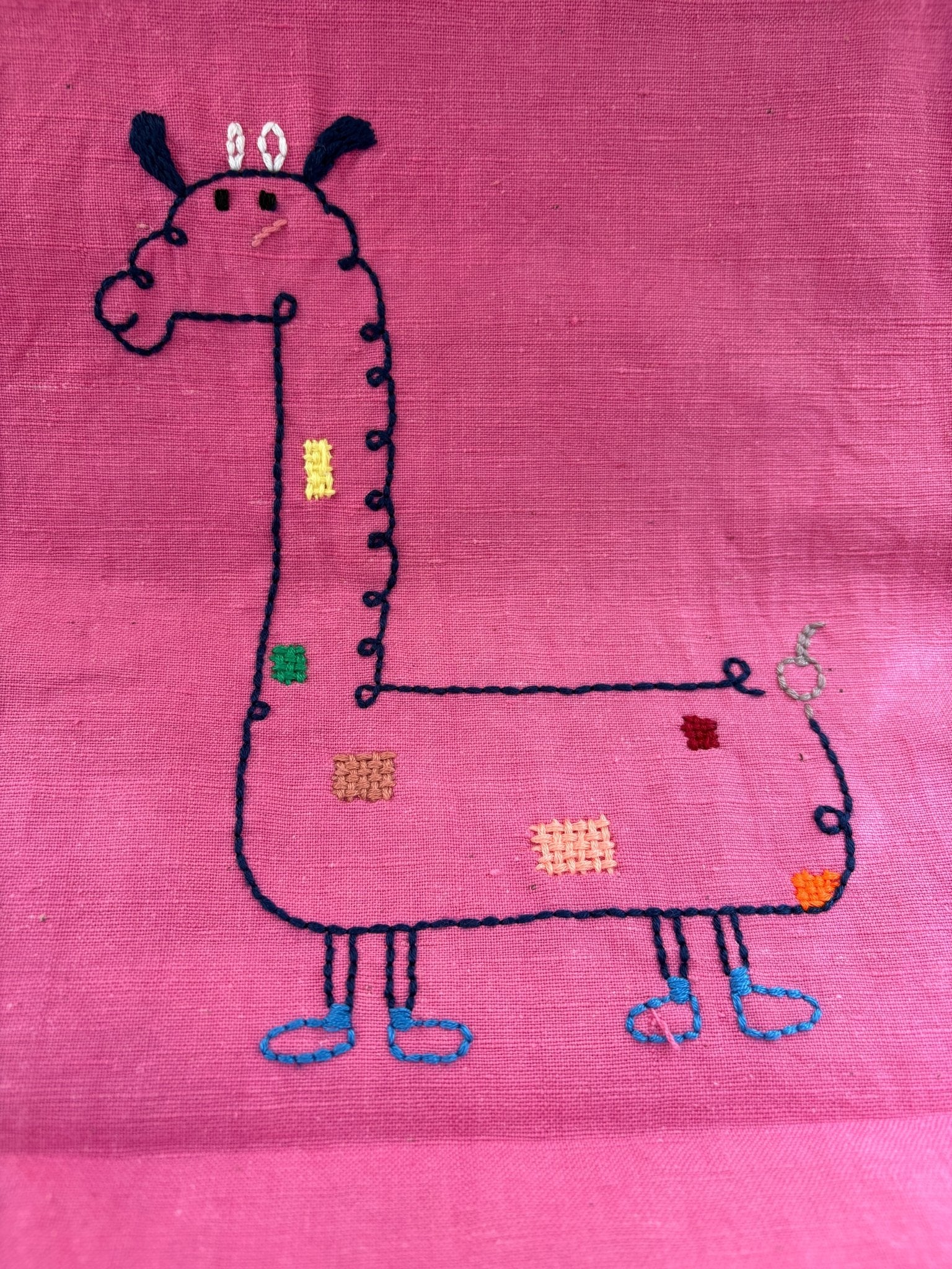 One - Off Drop — Handwoven Tote with Little Deer Embroidery - Made by Frey