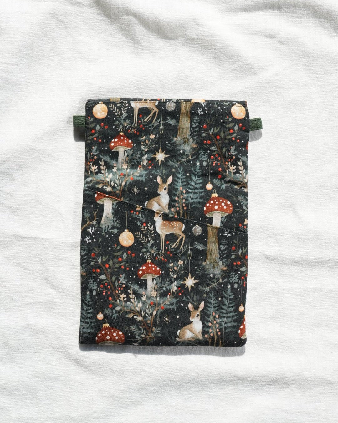 🎄TN Regular-Size Journal Pouch – 🫎 Christmas Woodland Deer | Preorder - Made by Frey