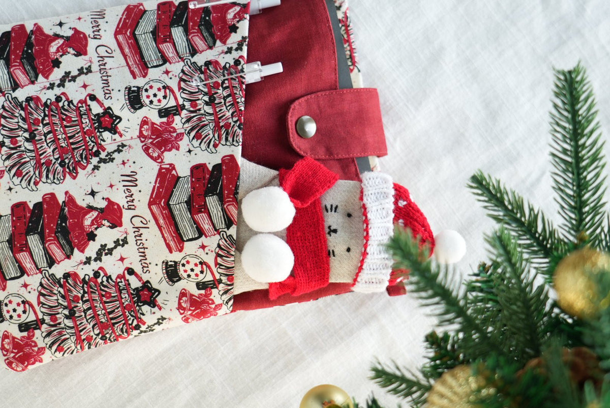 Vintage Christmas A5 Book & Journal Sleeve | Ships in 1 week - Made by Frey