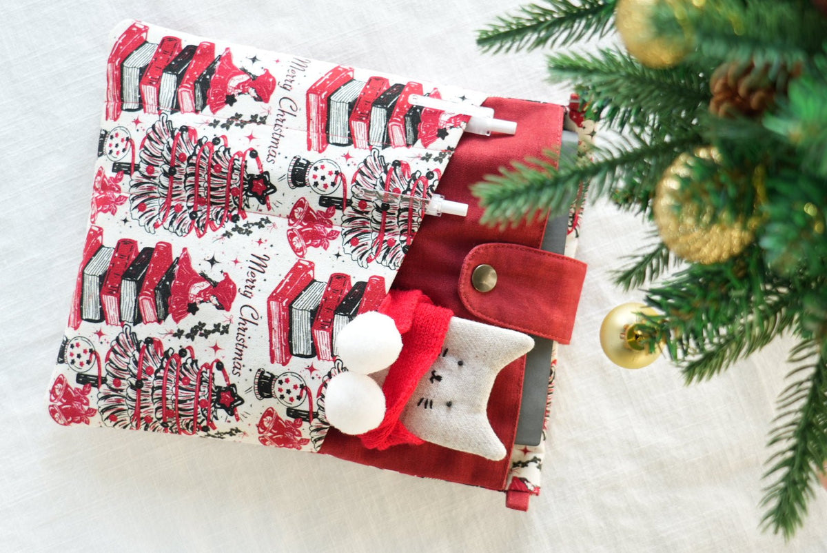 Vintage Christmas A5 Book & Journal Sleeve | Ships in 1 week - Made by Frey
