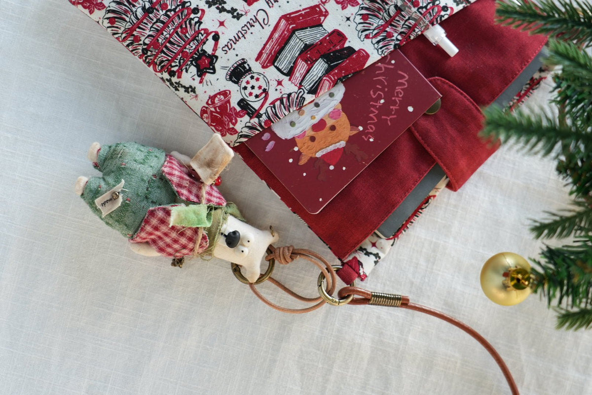 Vintage Christmas A5 Book & Journal Sleeve | Ships in 1 week - Made by Frey