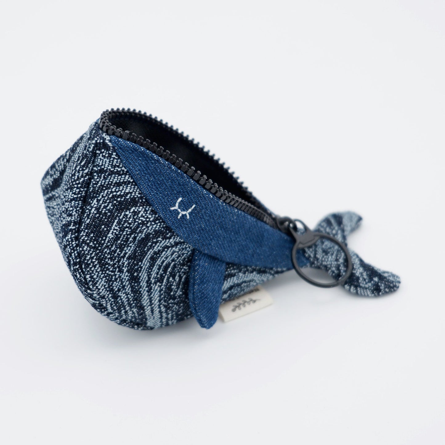 Whale Zipper Pouch & Bag Charm - Made by Frey