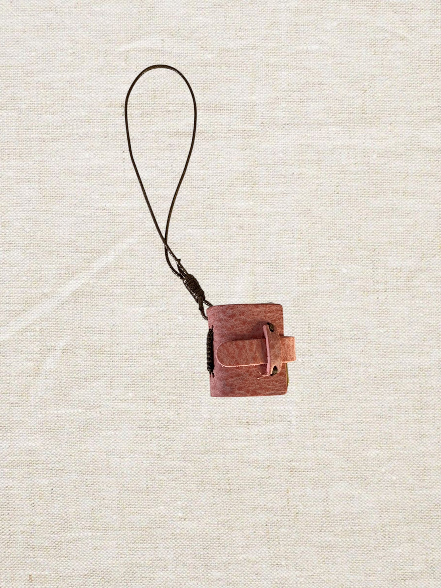 Handmade Mini Leather Notebook Charm