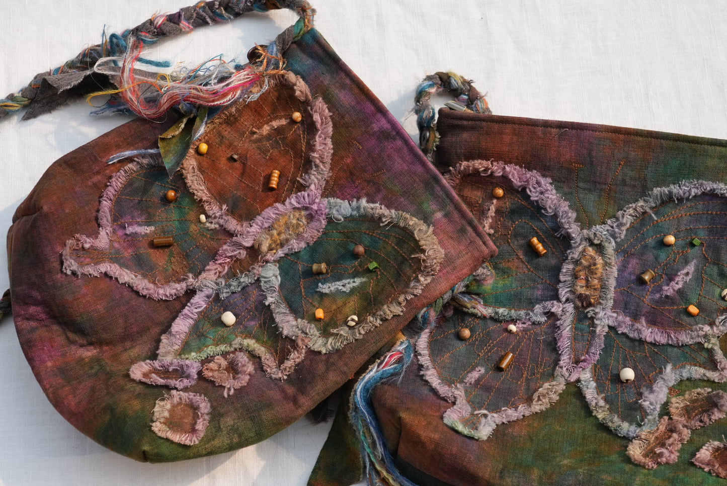 Fallen Leaf Butterfly Crossbody Bag