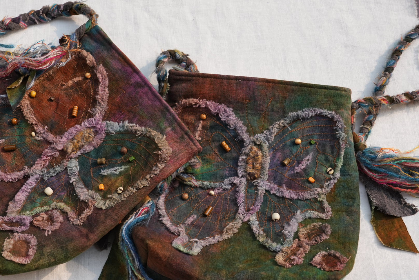 Fallen Leaf Butterfly Crossbody Bag