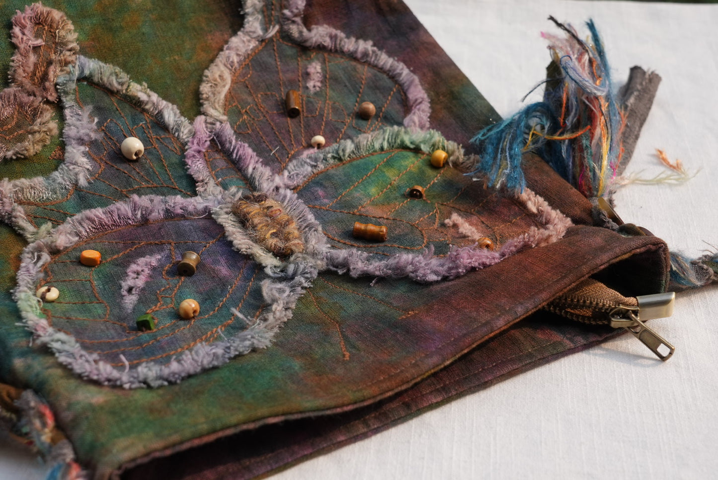 Fallen Leaf Butterfly Crossbody Bag