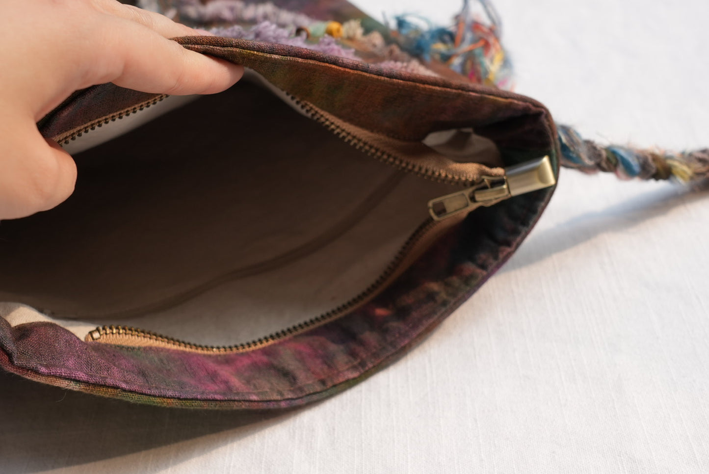 Fallen Leaf Butterfly Crossbody Bag