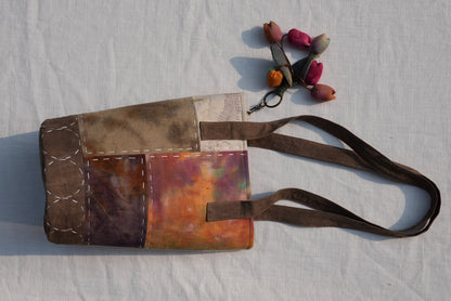 Hand-Stitched Bucket Tote with Lily Charm