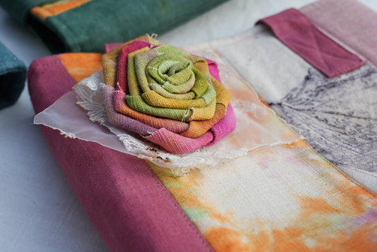 Patchwork Rose Bucket Tote