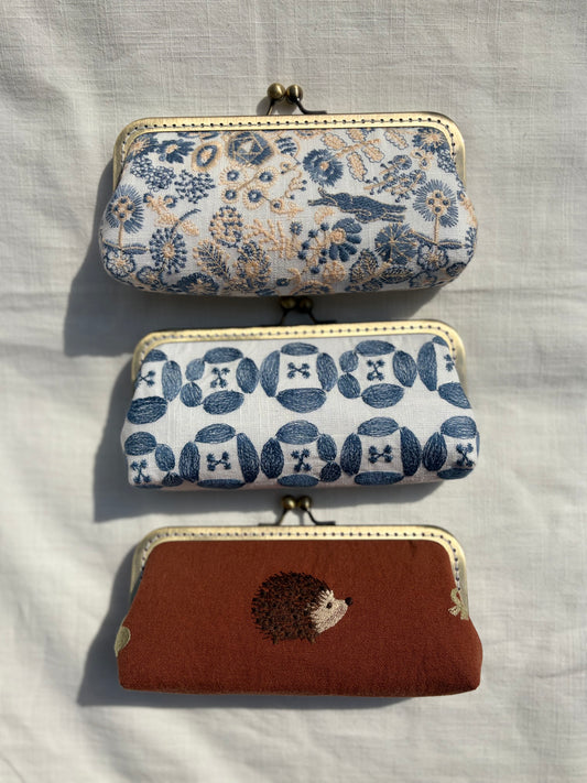 Handmade Clasp Frame Pouch – Pencil Case / Coin Purse / Makeup Bag (Pre-Order, Ships in About 2 Weeks)